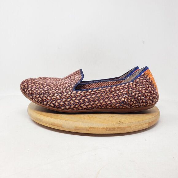 Rothys Merino Wool Loafer Shoes Womens 7.5 Walnut Tweed Retired Slip On Flat - Picture 2 of 12